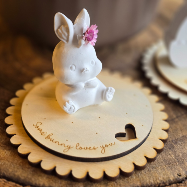 SVG Laser Datei - Frühling Ostern Geschenkscheiben und Stecker für Gießteile Kerzenständer Blumen 9 Designs Laserdatei für 3mm und 4mm dickes Holz – Bild 29