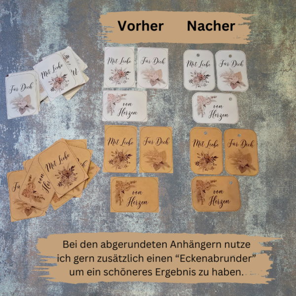 PRINT DRUCKVORLAGE PDF Geschenkanhänger 4 Designs MAXI - Konfirmation - Printable PDF-Datei zum selber drucken – Bild 5