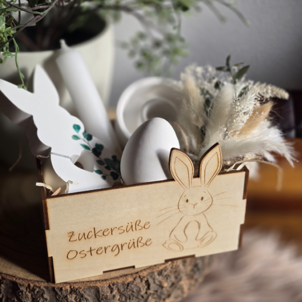 3 mm und 4 mm Ostern Geschenkbox in 3 Größen für Kleinigkeiten Osterhasen Eier Osterkörbchen Ostergeschenk SVG Laserdatei Laserfile Lasercut – Bild 20