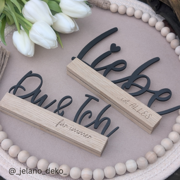 SVG Laser Datei Schriftzug für Klötzchen Easy Sticks Du & Ich Liebe Valentinstag Herz Lasercut – Bild 5