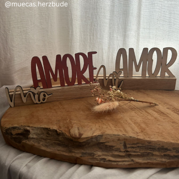 SVG Laser Datei Schriftzug für Klötzchen Easy Sticks MORE AMORE PER FAVORE MORE AMOR POR FAVOR Amore Mio Ti Amo Liebe Valentinstag Lasercut – Bild 17