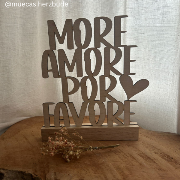 SVG Laser Datei Schriftzug für Klötzchen Easy Sticks MORE AMORE PER FAVORE MORE AMOR POR FAVOR Amore Mio Ti Amo Liebe Valentinstag Lasercut – Bild 21