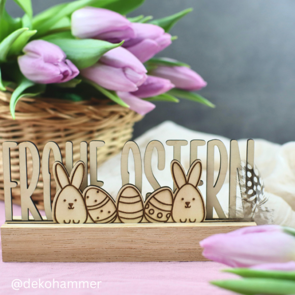 SVG Laser Datei für Klötzchen Easy Sticks OSTERN Klötzchendatei Hasen Osterhasen Lasercut – Bild 3