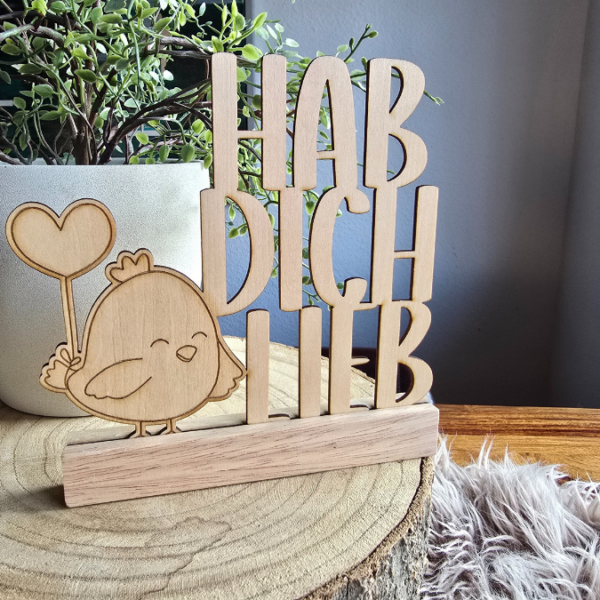 SVG Laser Datei Schriftzug für Klötzchen Easy Sticks Hab dich lieb hdl Wichtel Wichtelig Liebe Valentinstag Lasercut – Bild 6