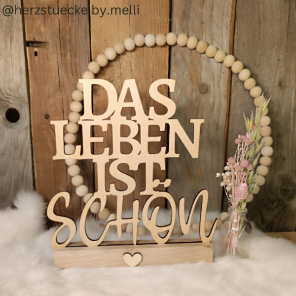 SVG Laser Datei Schriftzug für Klötzchen Easy Sticks DAS LEBEN IST SCHÖN – Bild 9