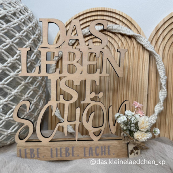 SVG Laser Datei Schriftzug für Klötzchen Easy Sticks DAS LEBEN IST SCHÖN – Bild 11