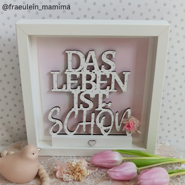 SVG Laser Datei Schriftzug für Klötzchen Easy Sticks DAS LEBEN IST SCHÖN – Bild 7