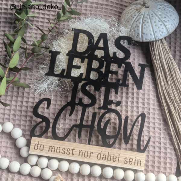 SVG Laser Datei Schriftzug für Klötzchen Easy Sticks DAS LEBEN IST SCHÖN – Bild 14