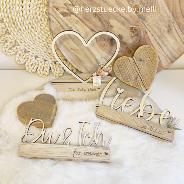 SVG Laser Datei Schriftzug für Klötzchen Easy Sticks Du & Ich Liebe Valentinstag Herz Lasercut – Bild 7