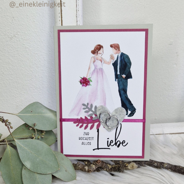 PRINT DRUCKVORLAGE PDF POSTKARTEN 2 Designs Hochzeit - Alles Liebe zur Hochzeit Brautpaar - Printable PDF-Datei zum selber drucken – Bild 3