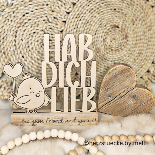 SVG Laser Datei Schriftzug für Klötzchen Easy Sticks Hab dich lieb hdl Wichtel Wichtelig Liebe Valentinstag Lasercut – Bild 15