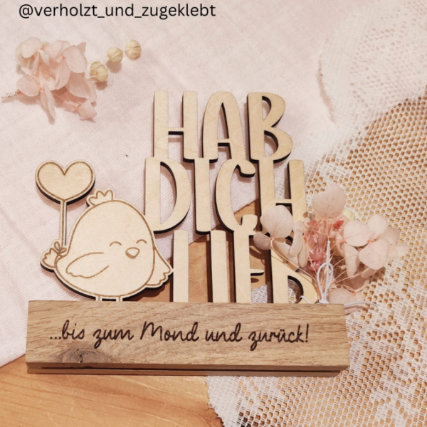 SVG Laser Datei Schriftzug für Klötzchen Easy Sticks Hab dich lieb hdl Wichtel Wichtelig Liebe Valentinstag Lasercut – Bild 17