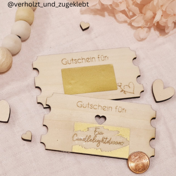 Laserdatei Gutscheine Lose Karten Valentinstag Liebe Geschenkidee SVG Laser Datei – Bild 11