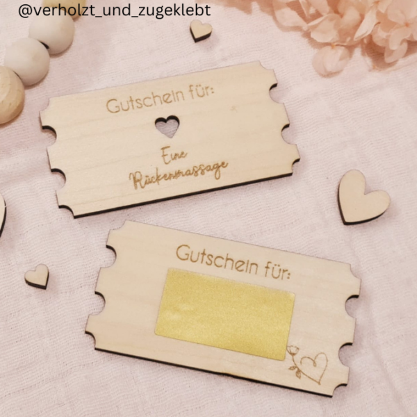 Laserdatei Gutscheine Lose Karten Valentinstag Liebe Geschenkidee SVG Laser Datei – Bild 6